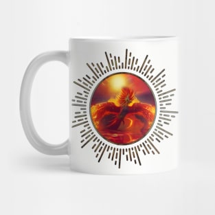 Wonderful phoenix over the ocean Mug